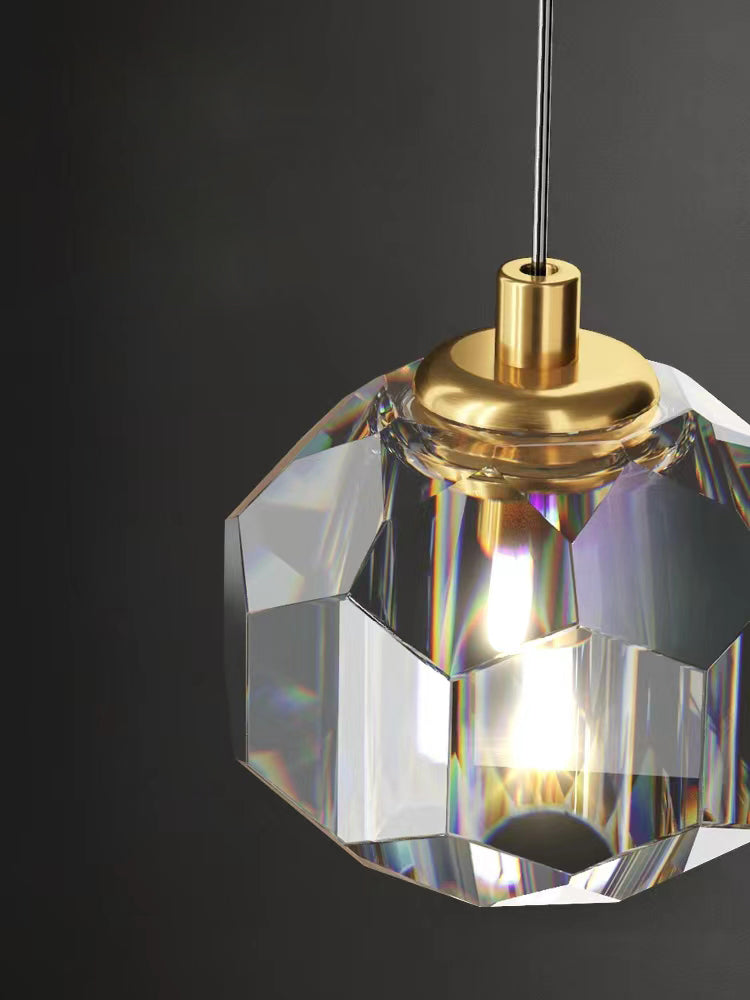 Nordic Crystal Cap LED Pendant Light