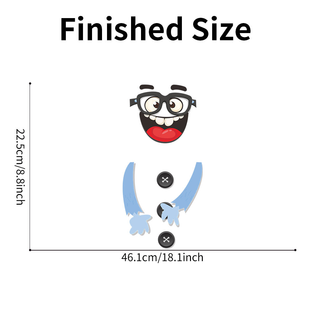 Crazy Face Toilet Makeover Sticker