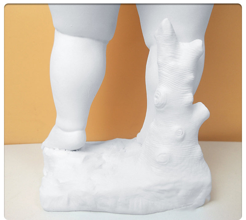 Antique Chubby David Funny Statue
