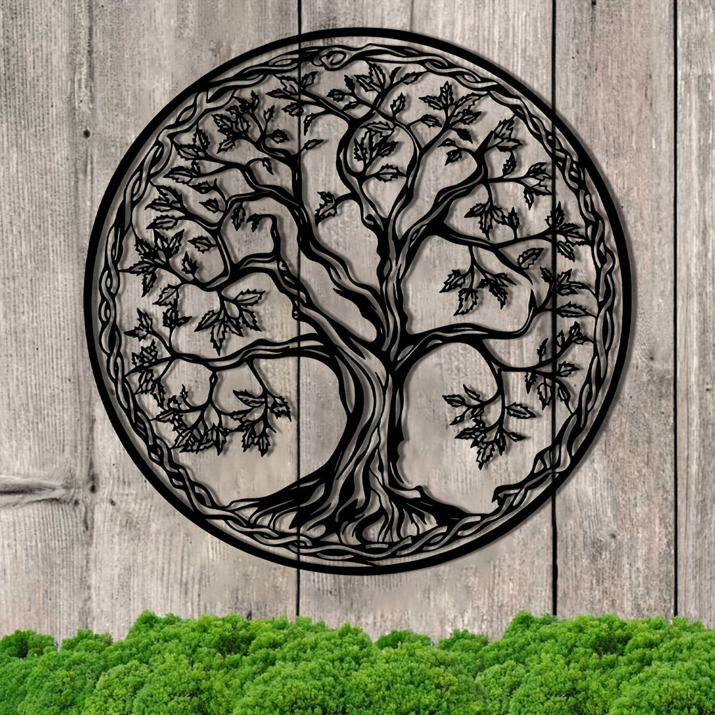 Ornate Tree of Life Metal Wall Art