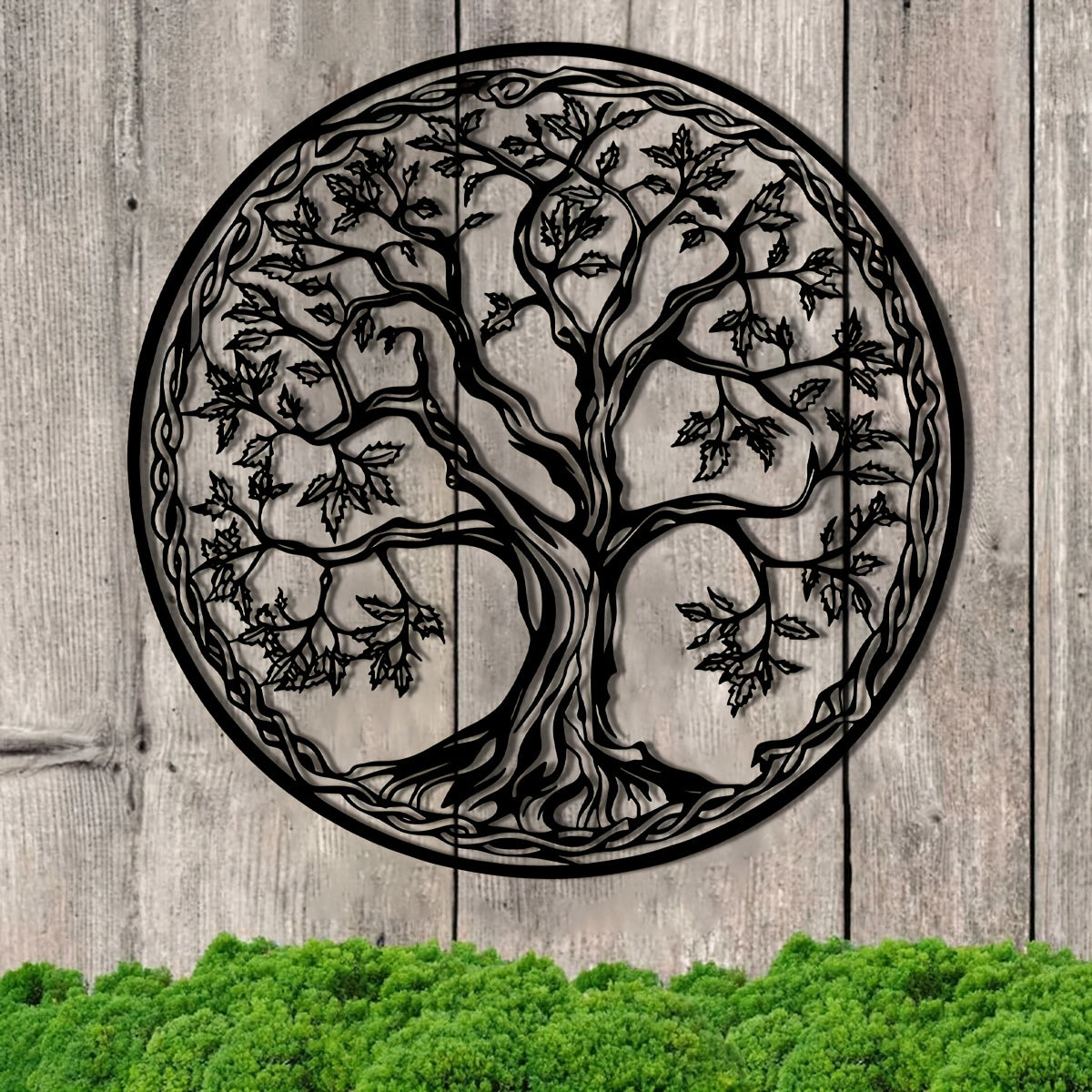 Ornate Tree of Life Metal Wall Art