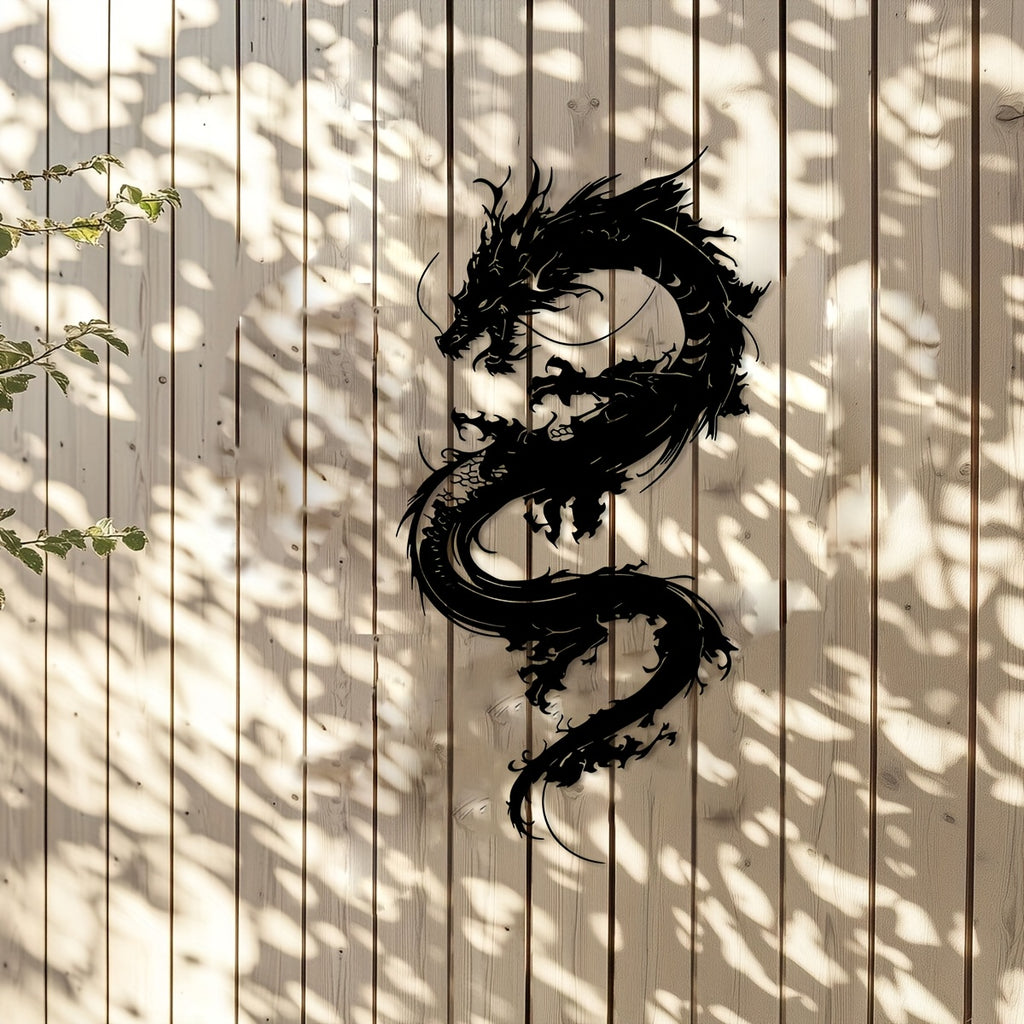 Asian Dragon Metal Wall Art