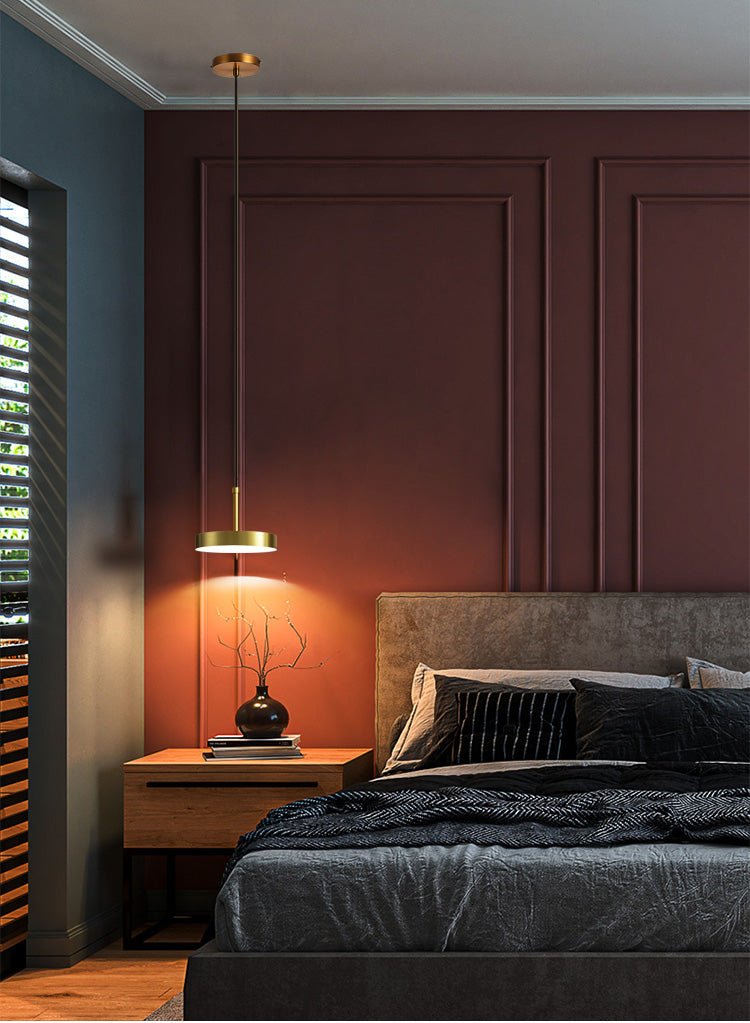 Nordic Minimalist Disc LED Pendant Light