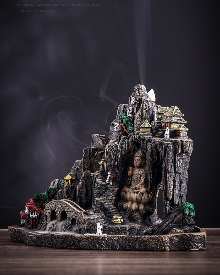 Mountain Temple Incense Burner