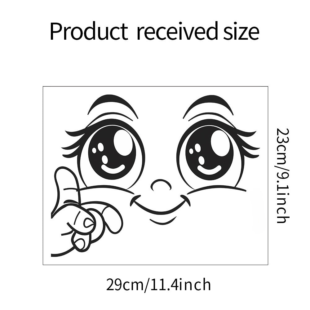 Kawaii Eyes Toilet Sticker