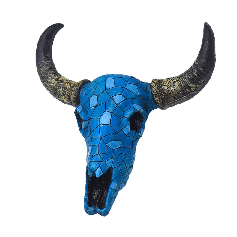 Mosaic Bull Skull Wall Decor