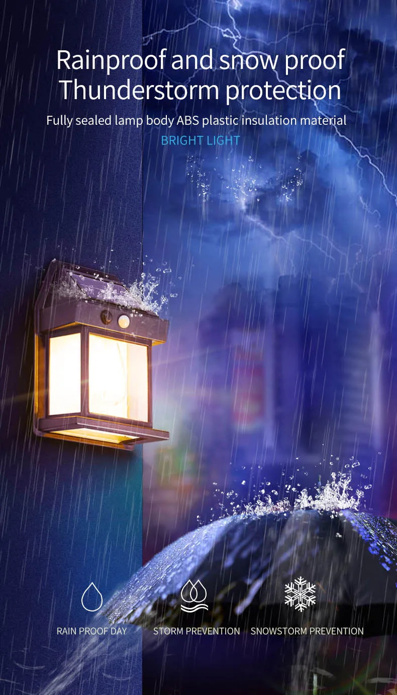 Solar Sensor Wall Lamp Decoration