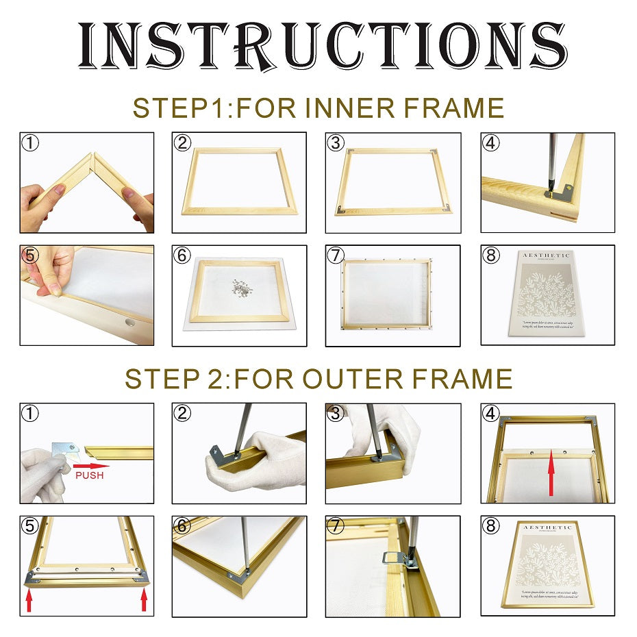 200*200 mm Premium Slim Canvas Frame
