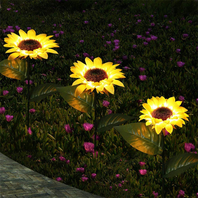Solar Sunflower Garden Light Decoration