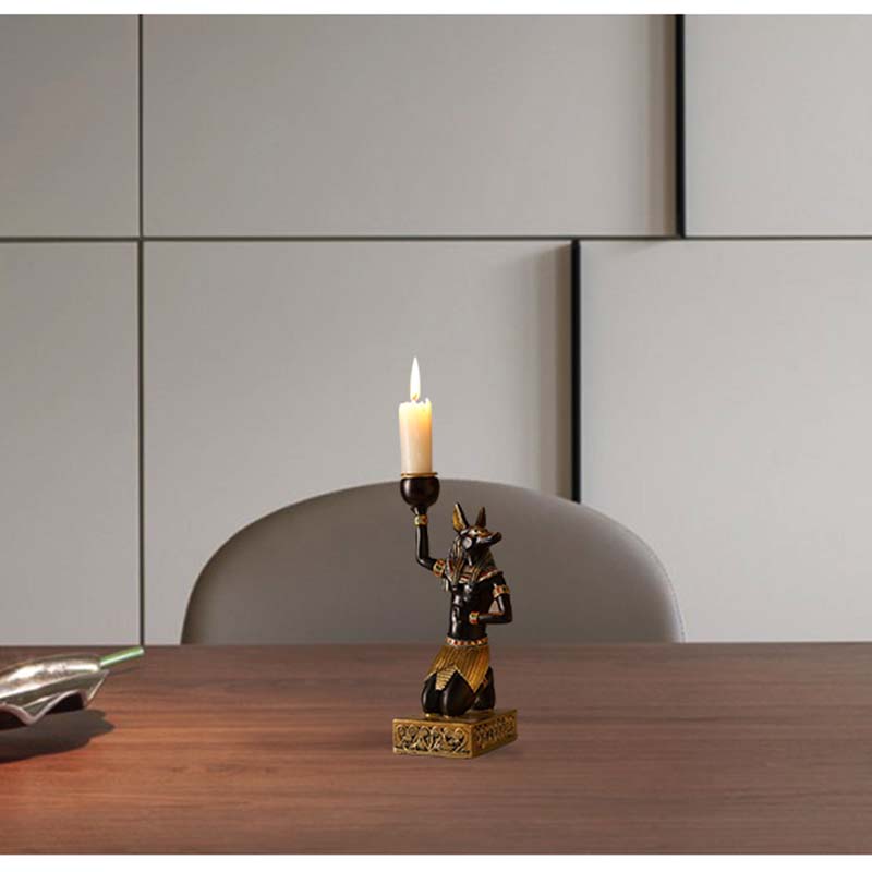 Sphynx Nephtis Anubis Candle Stick Holders