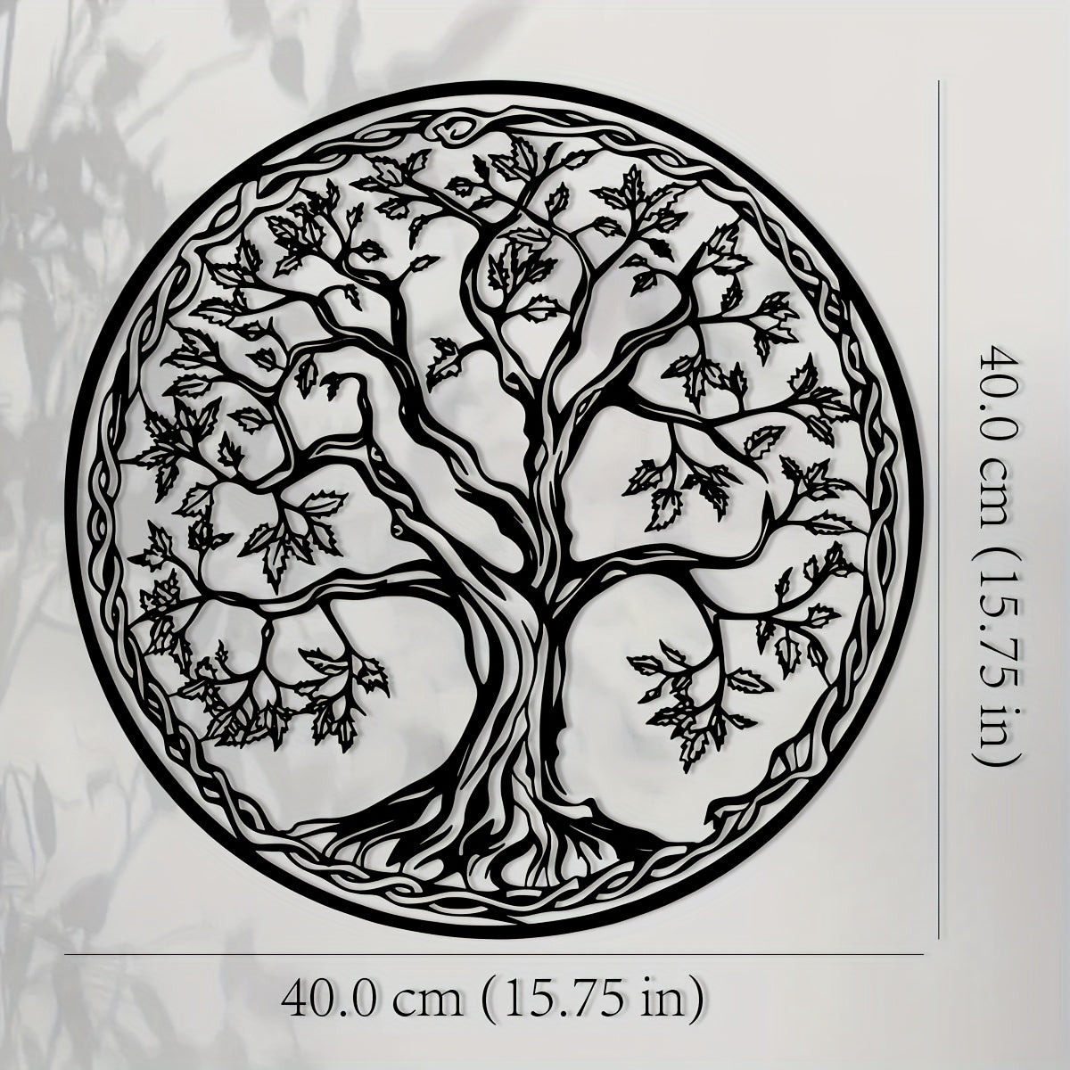 Ornate Tree of Life Metal Wall Art