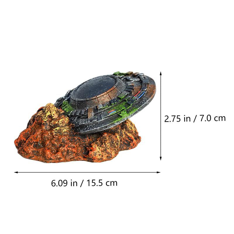 Alien Landing Zone Aquarium Ornament