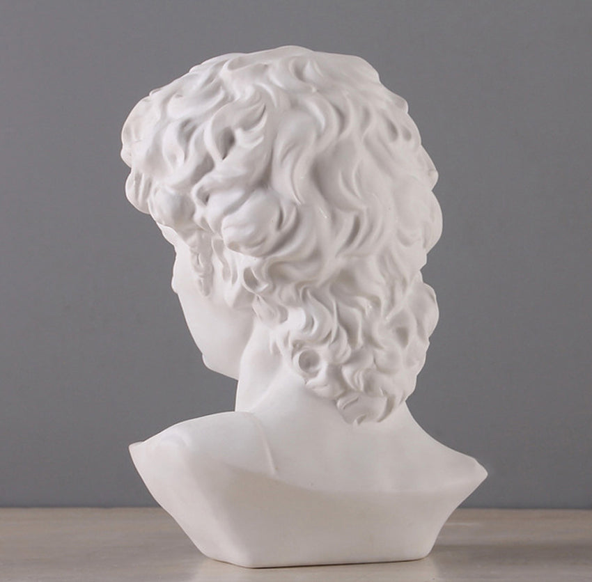 Greek Style David Bust Sculpture