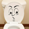 Astonished Face Toilet Lid Sticker