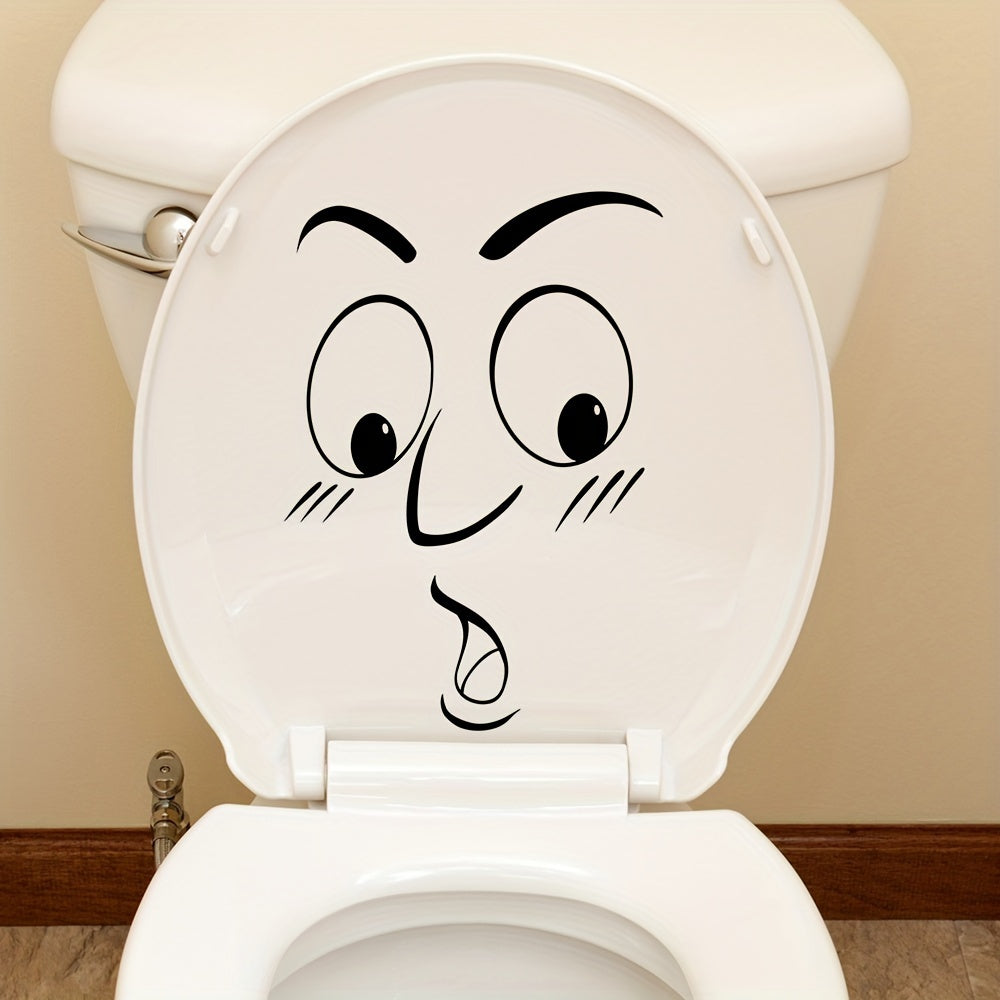 Astonished Face Toilet Lid Sticker