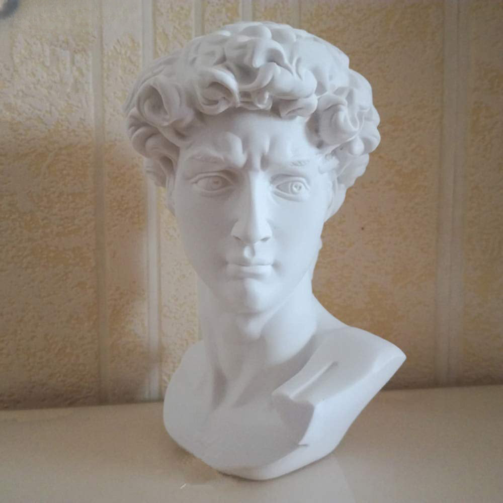 Greek Style David Bust Sculpture