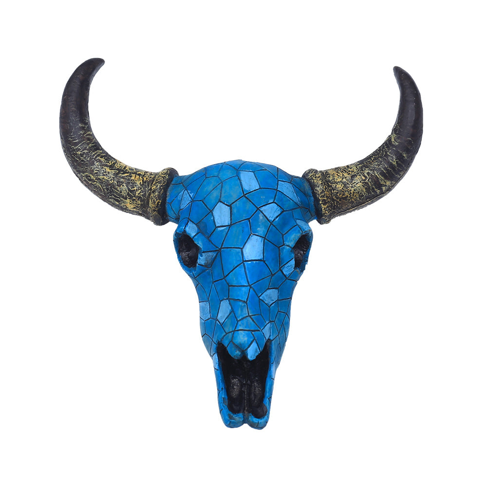 Mosaic Bull Skull Wall Decor