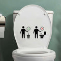 Waste Disposal Instruction Toilet Sticker
