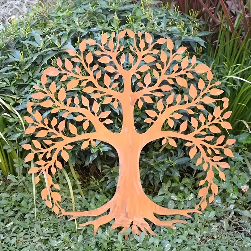 Golden Tree of Life Metal Wall Art