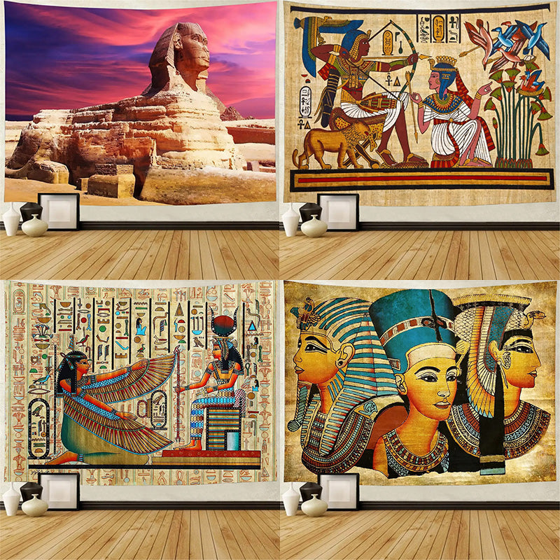 Egyptian Temple Interior Tapestry