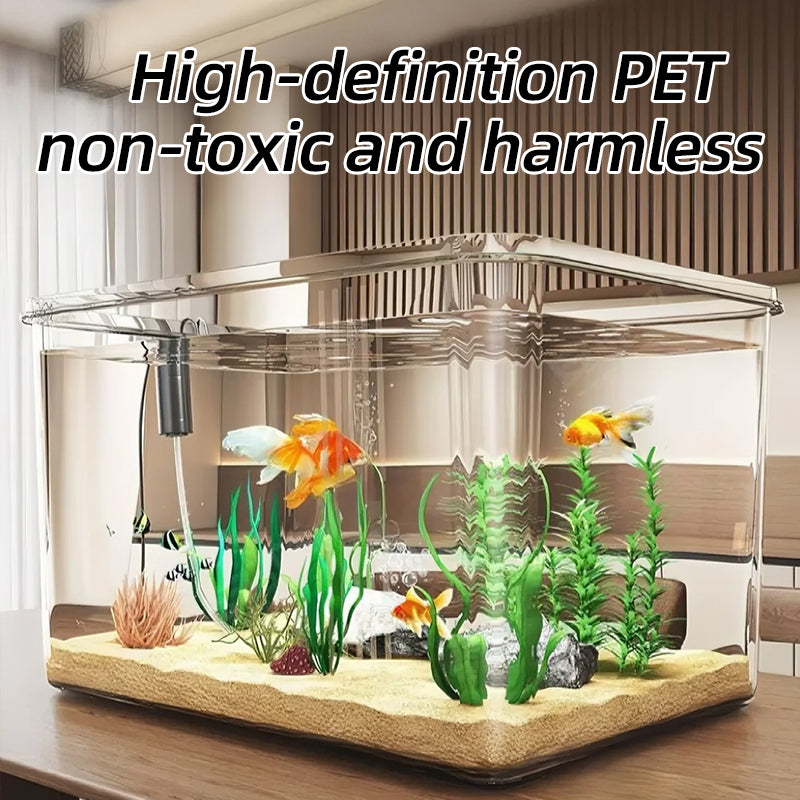 360° Clear Transparent PET Fish Tank (10L)