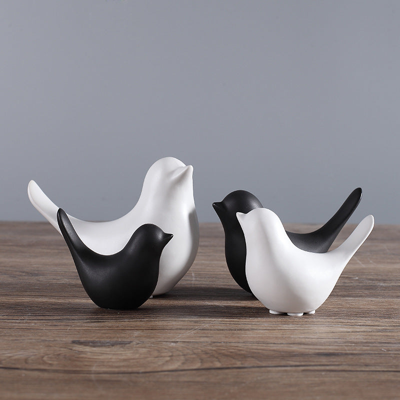 Cute Nordic Bird Family Ceramic