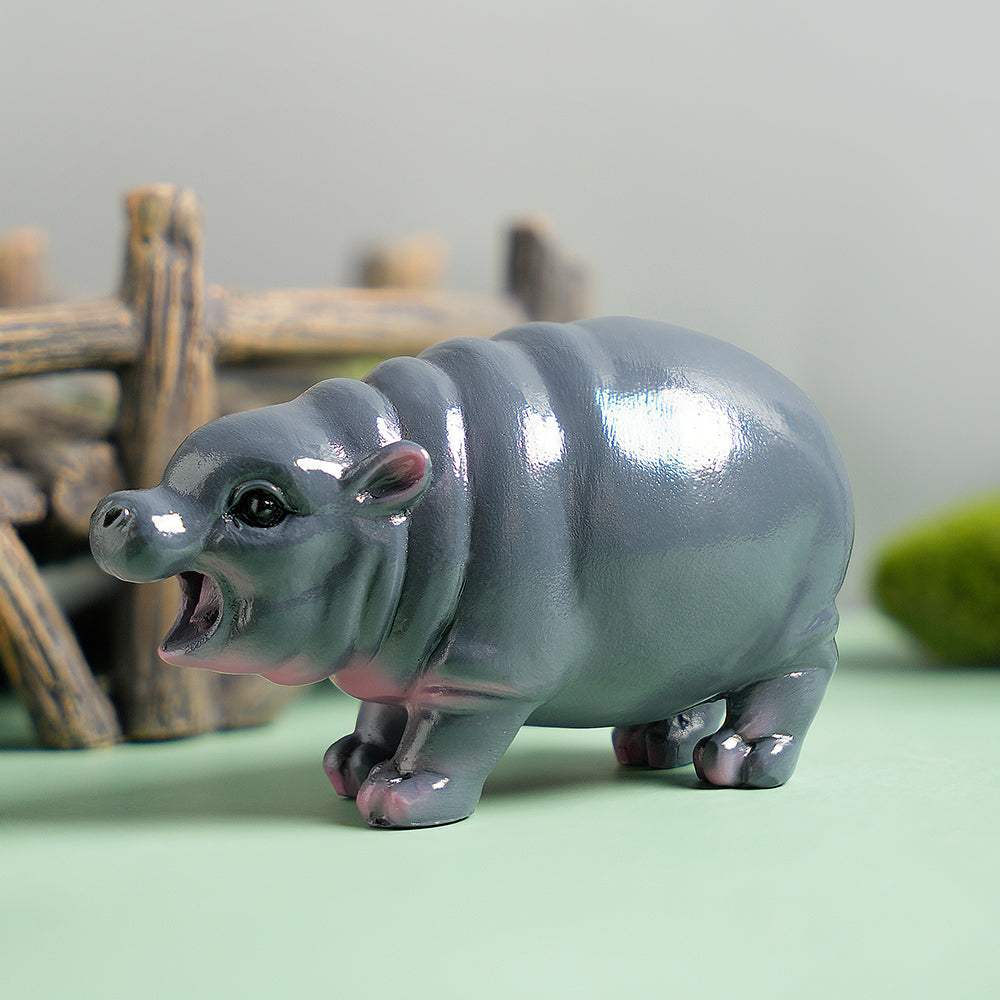 Moo Deng Thai Baby Hippo Statue