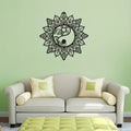 Mandala Yin Yang Metal Wall Art