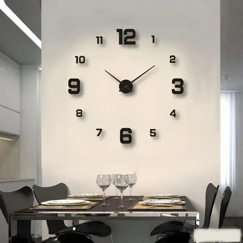 Frameless Oversized DIY Wall Clock
