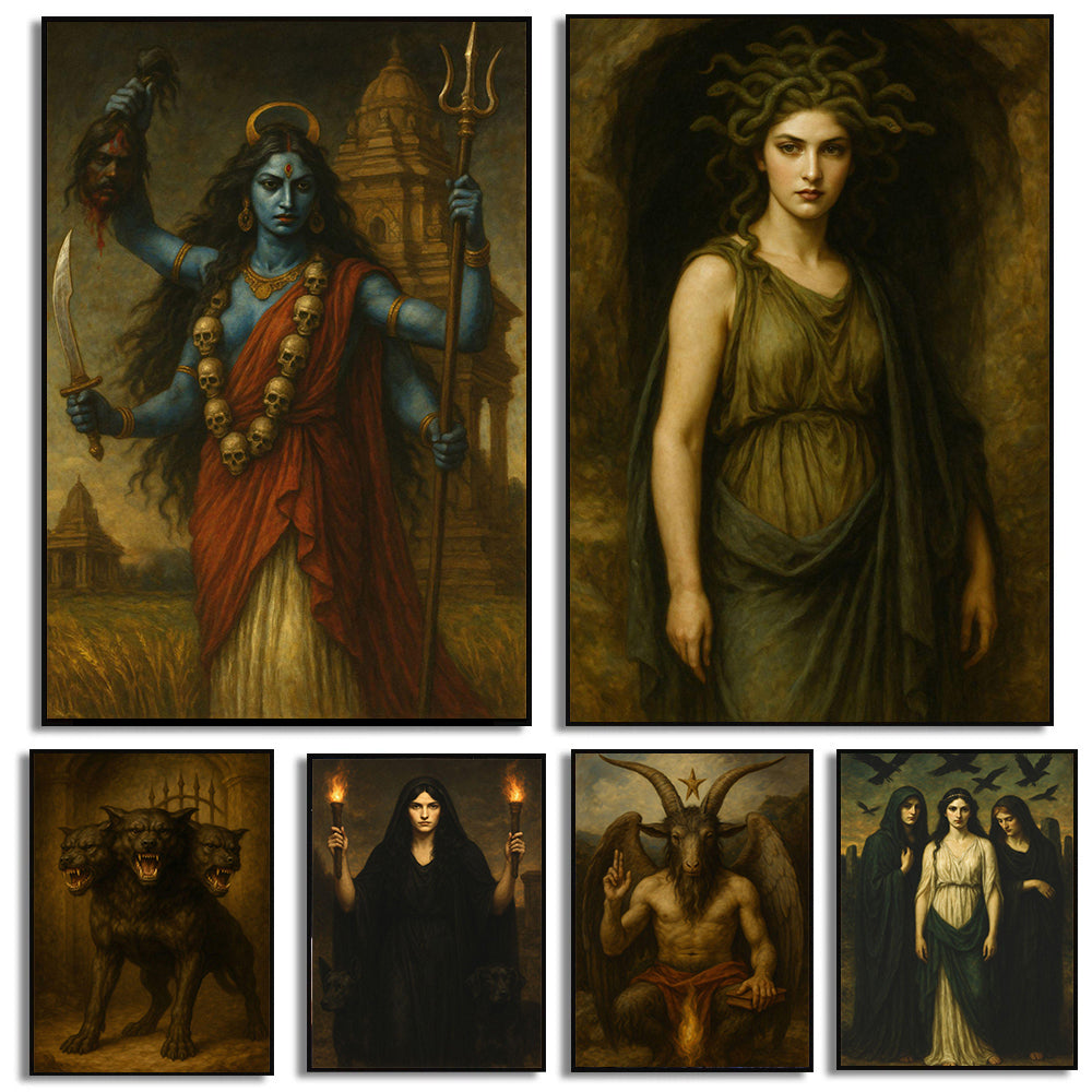 The Three Fates Greek Mythology Canvas Wall Art