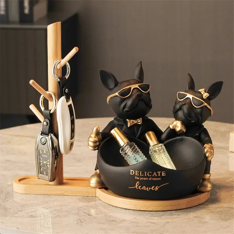 Cool Bulldog Couple Tray