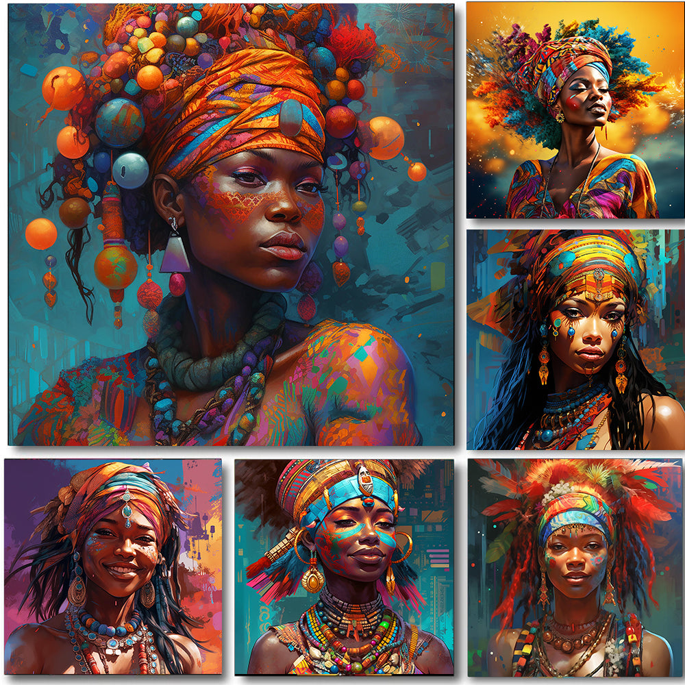 Urban Soul African Woman Canvas