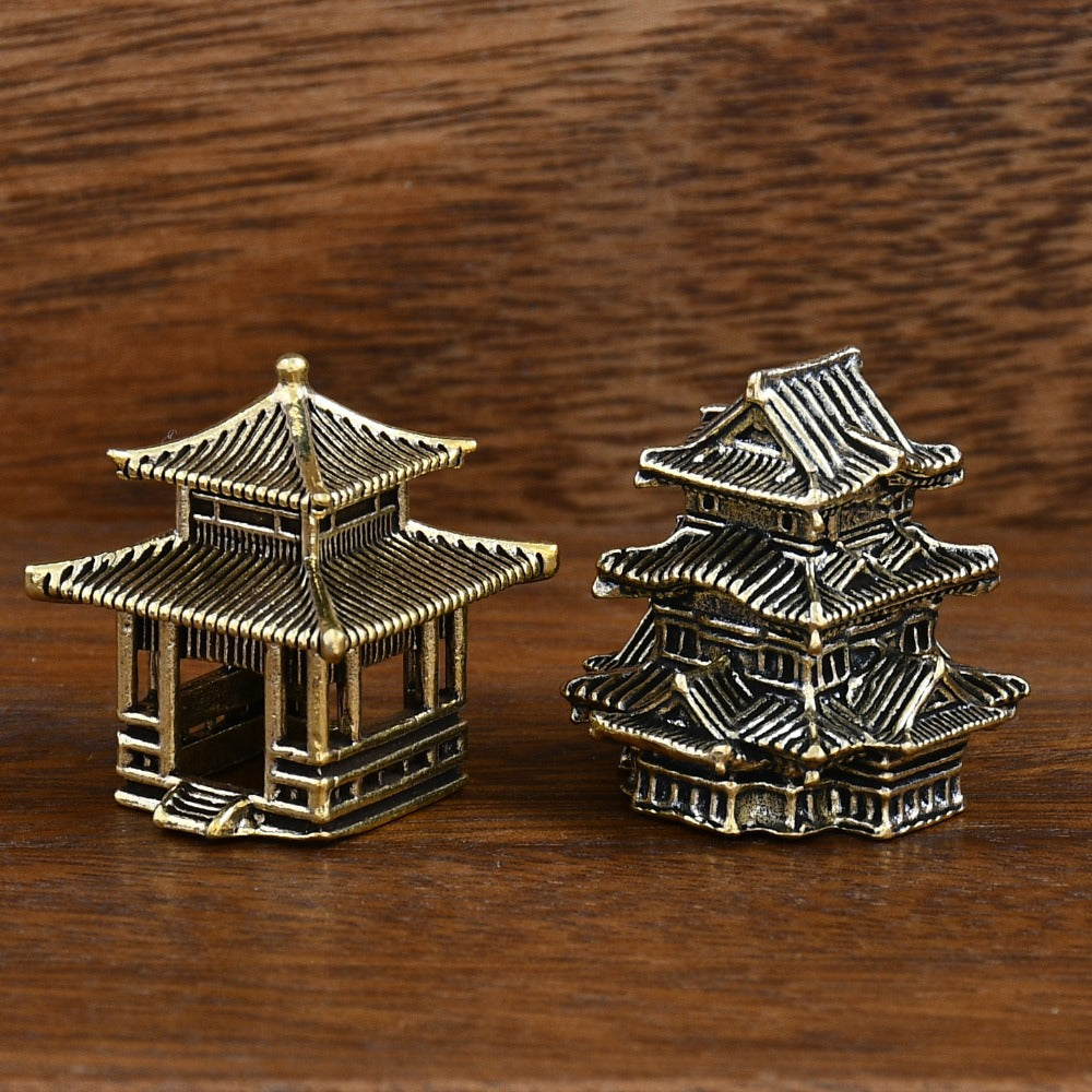 Feng Shui Miniature Temple Pavilion Sculpture