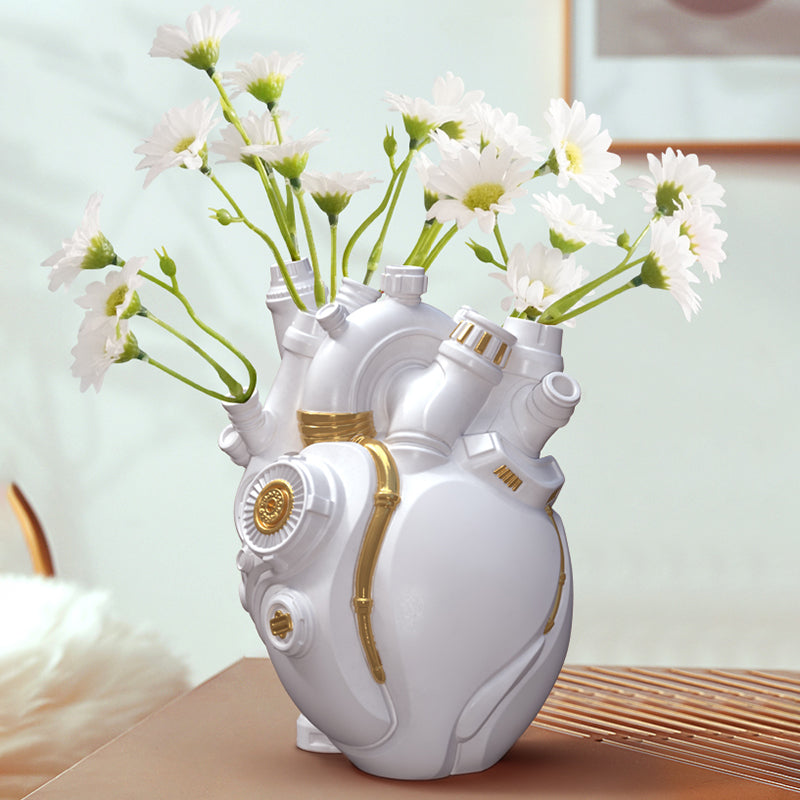 The Singularity's Heart Modern Futuristic Sculpture