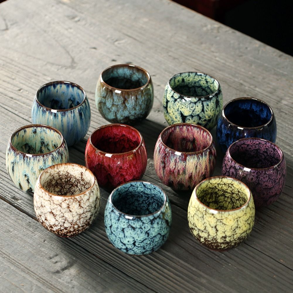Japanese Kiln Glazed Ceramic Cup