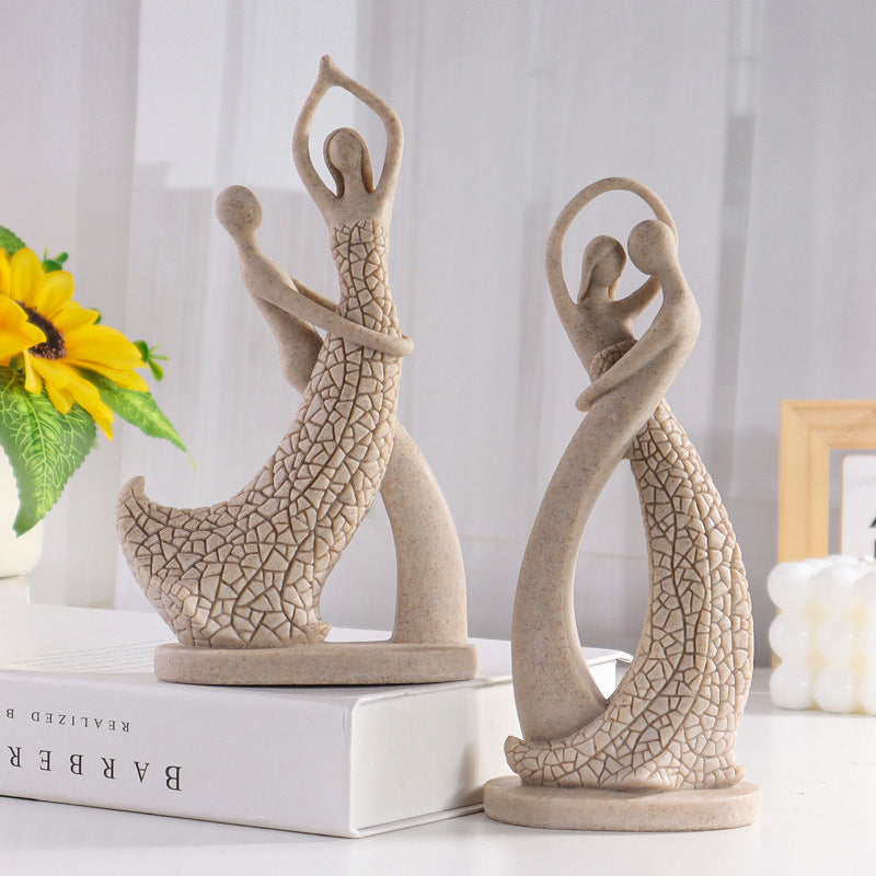 Abstract Dancers Couple Sculpture