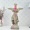 Victory Statue with Paint Flow Sculpture
