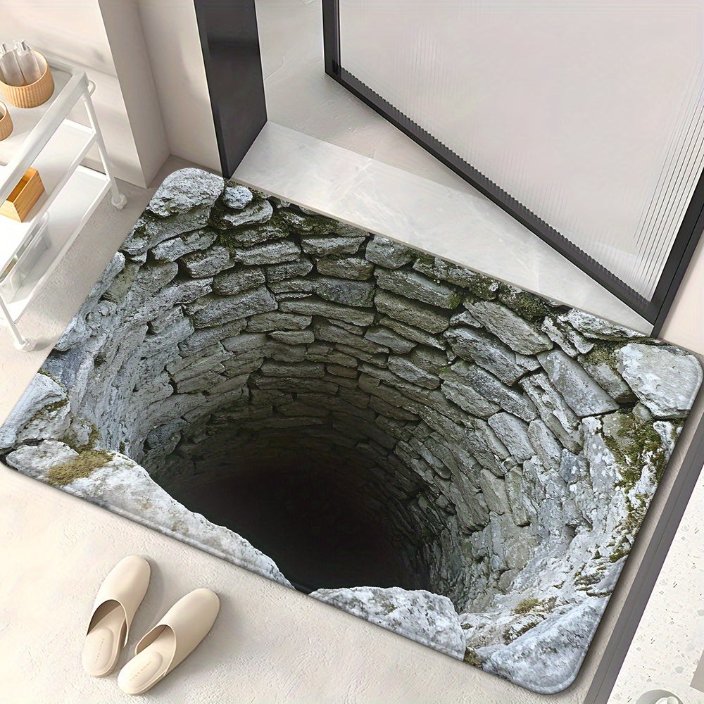 Stone Pit 3D Optical Effect Rug