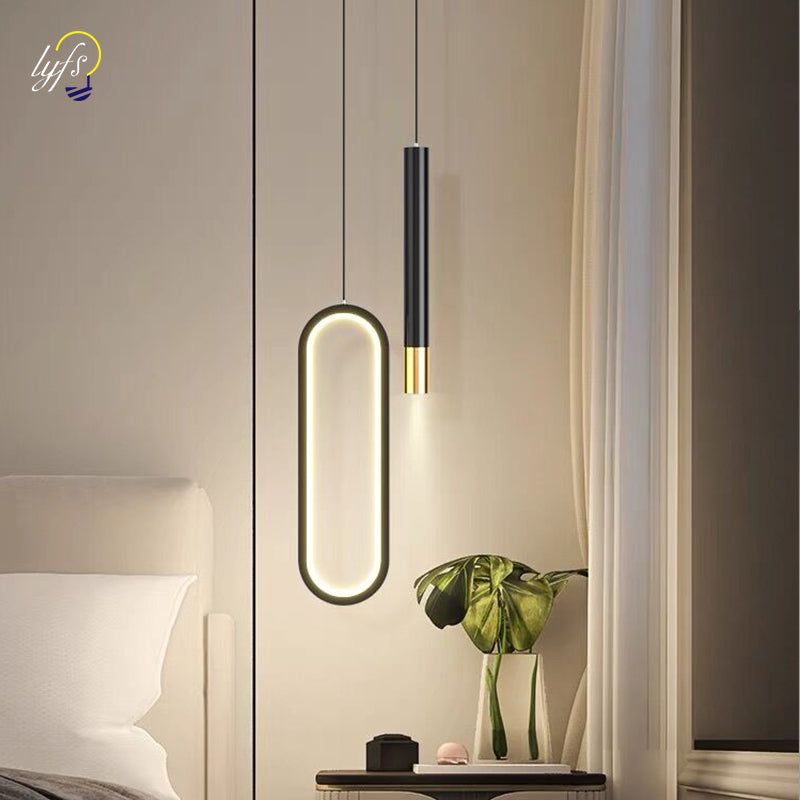 Nordic Oval Loop LED Pendant Light