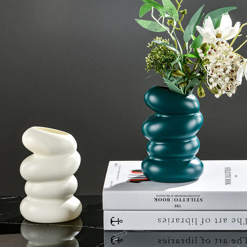 Abstract Twist Ceramic Vase