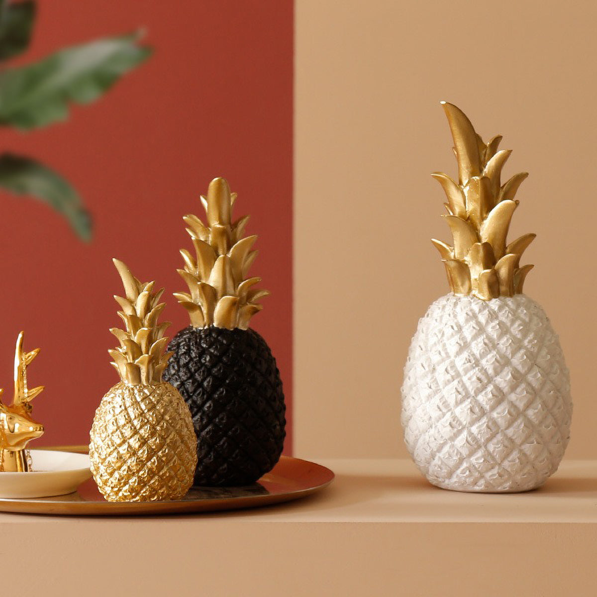 Modern Nordic Pineapple Sculpture