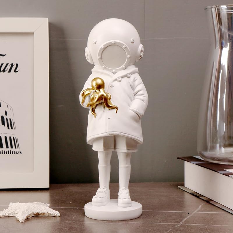 Underwater Girl & Pet Statue
