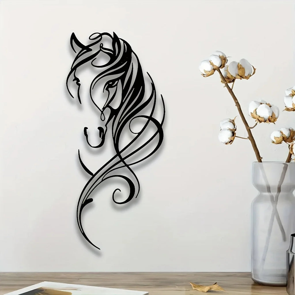 Crying Mare Metal Wall Art