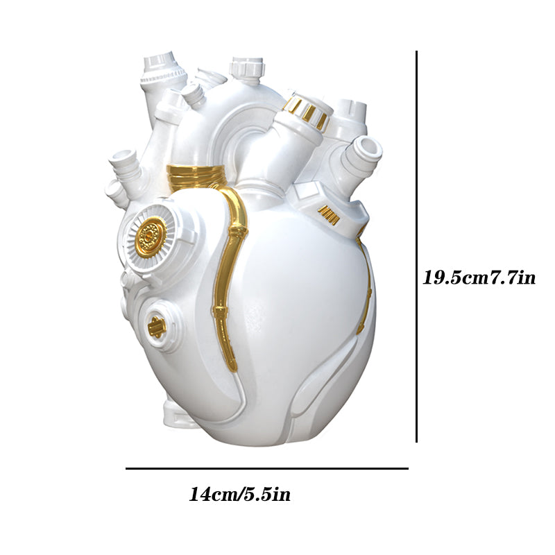The Singularity's Heart Modern Futuristic Sculpture