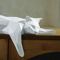Nordic Geometric Relax Cat Shelf Statue