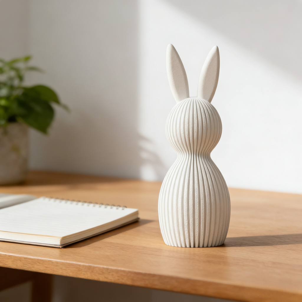 Nordic Minimalist Bunny Statue