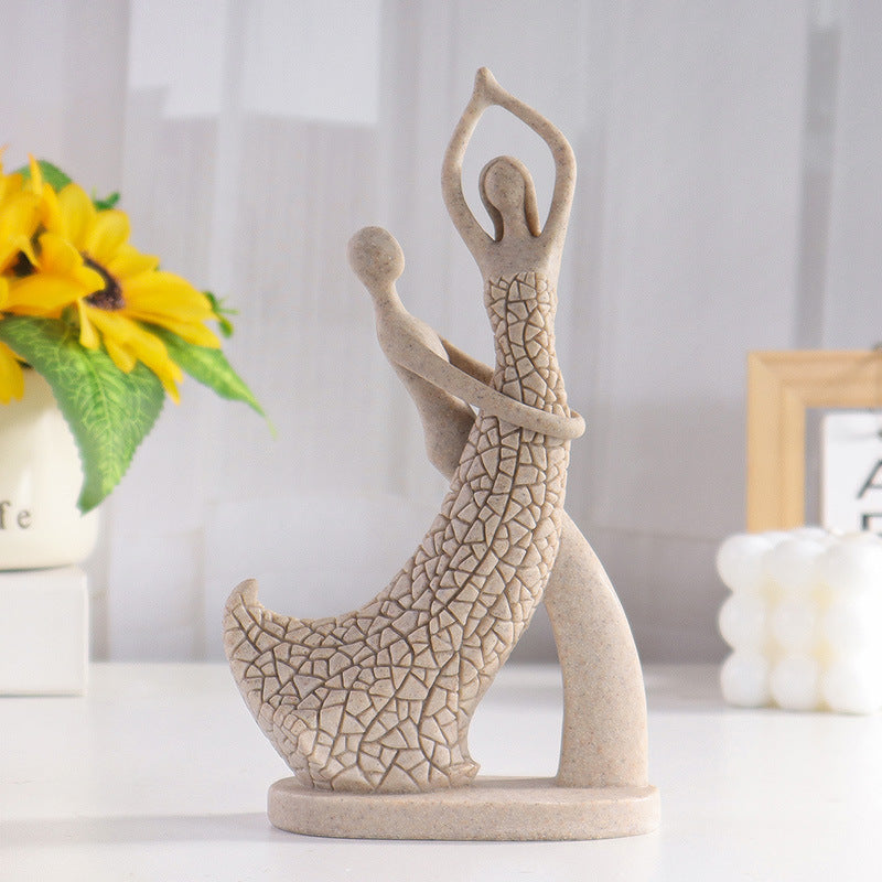 Abstract Dancers Couple Sculpture