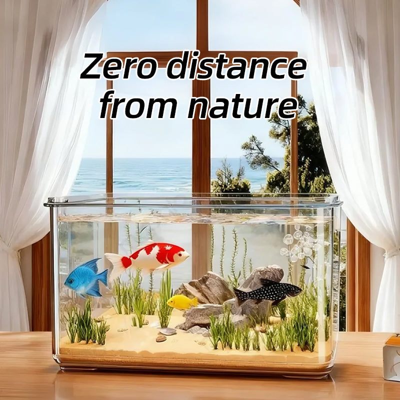360° Clear Transparent PET Fish Tank (10L)