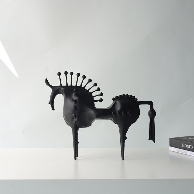 Abstract Nordic Horse Sculpture