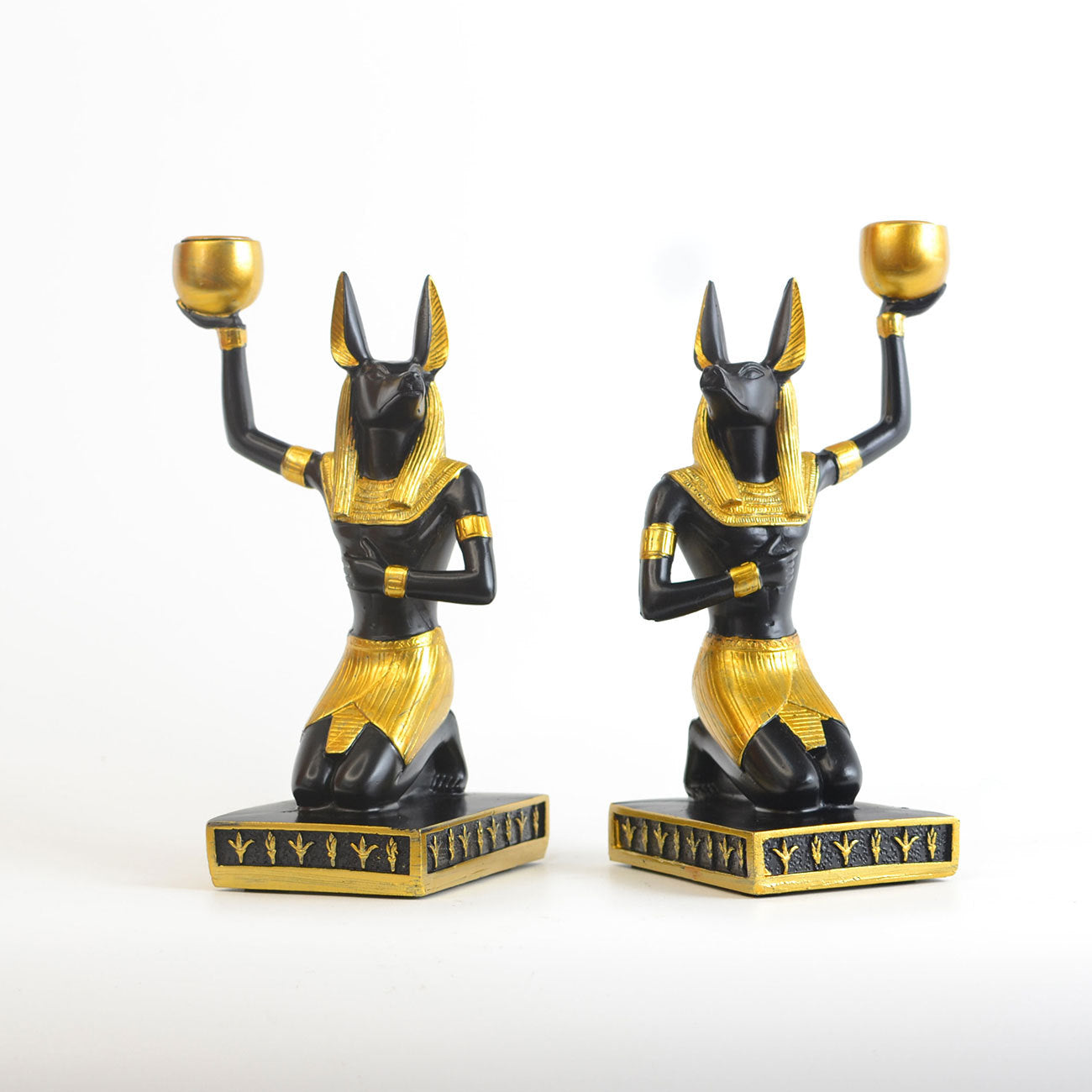 Antique Anubis Golden Bowl